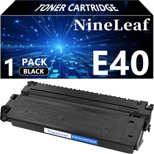 NineLeaf Compatible Toner Cartridge Replacement for Canon E40 E30 E20 E16 1491A002AA PC400 PC420 PC940 PC941 PC950 PC980 PC981 ImageClass FC-100 FC-120 FC-200 FC-500 Laser Printer 1 Black