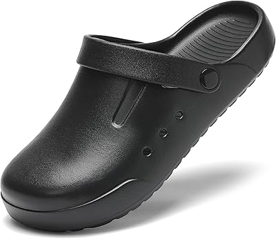 Nihaoya Clogs for Men and Womens Garden Shoes Slip-on Outdoor Beach Slippers Comfort Slip Resistant Sandals Lightweight Breathable